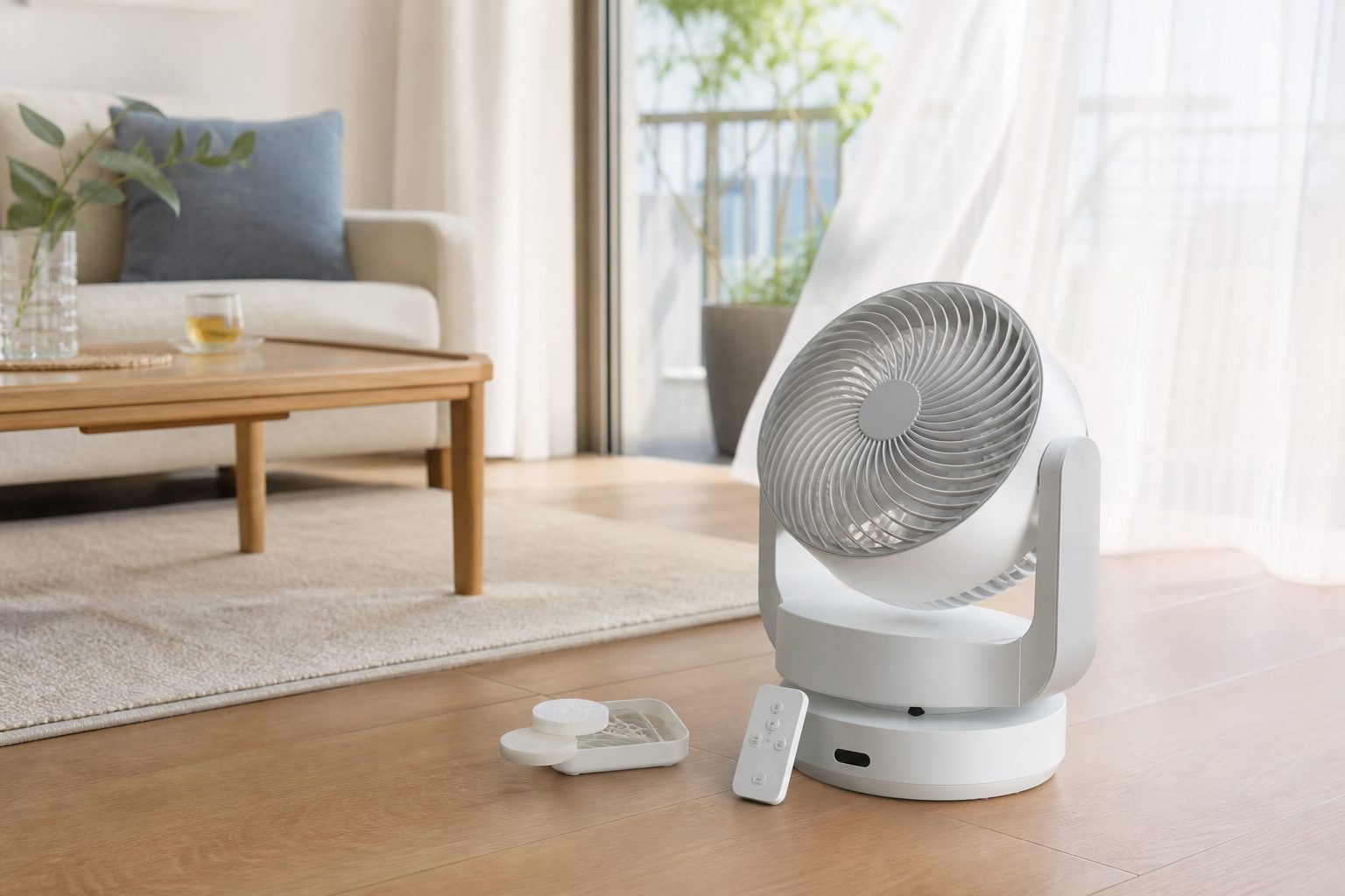 レイコップ AIRLICOのメリットを表すシンプルなサーキュレーター利用シーン
